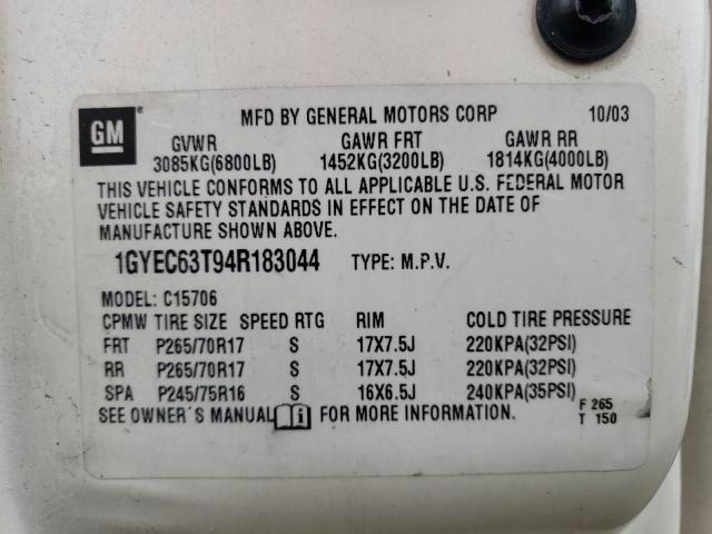 Photo 13 VIN: 1GYEC63T94R183044 - CADILLAC ESCALADE 