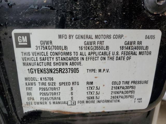 Photo 11 VIN: 1GYEK63N25R237905 - CADILLAC ESCALADE 