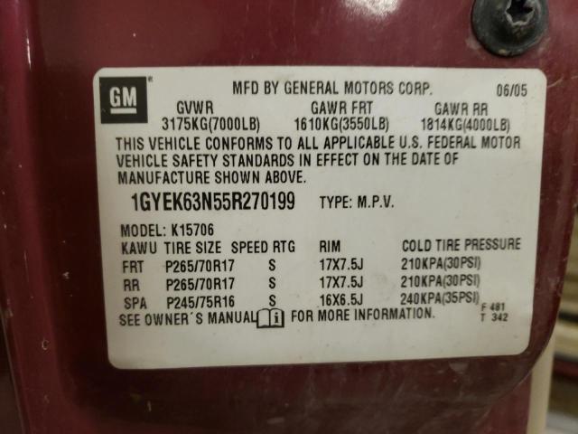 Photo 12 VIN: 1GYEK63N55R270199 - CADILLAC ESCALADE 