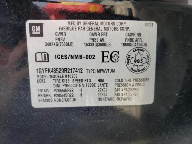 Photo 9 VIN: 1GYFK43529R217412 - CADILLAC ESCALADE H 