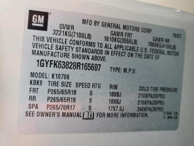 Photo 9 VIN: 1GYFK63828R165607 - CADILLAC ESCALADE L 