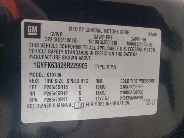 Photo 12 VIN: 1GYFK63828R229905 - CADILLAC ESCALADE L 