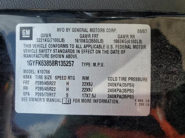 Photo 13 VIN: 1GYFK63858R135257 - CADILLAC ESCALADE 