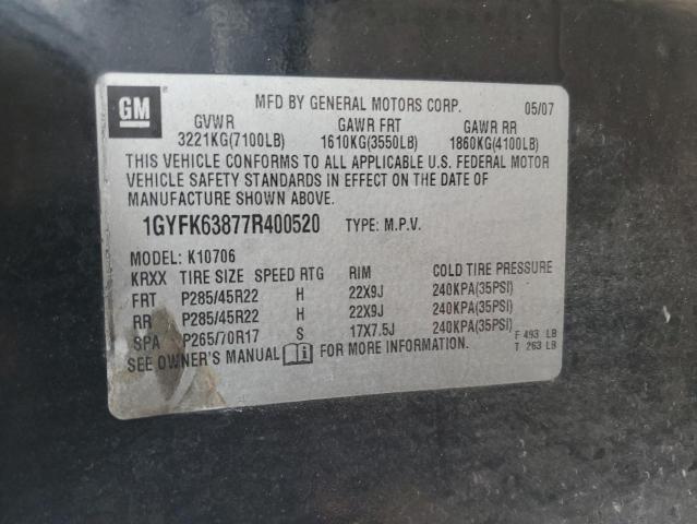 Photo 11 VIN: 1GYFK63877R400520 - CADILLAC ESCALADE L 