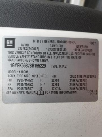 Photo 12 VIN: 1GYFK66878R155229 - CADILLAC ESCALADE E 