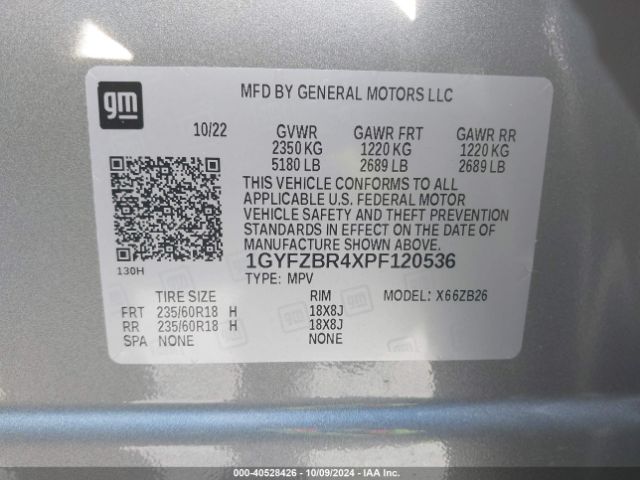 Photo 8 VIN: 1GYFZBR4XPF120536 - CADILLAC XT4 