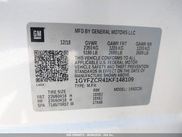 Photo 8 VIN: 1GYFZCR41KF148109 - CADILLAC XT4 