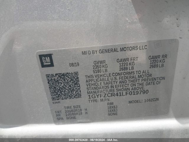 Photo 8 VIN: 1GYFZCR41LF019790 - CADILLAC XT4 