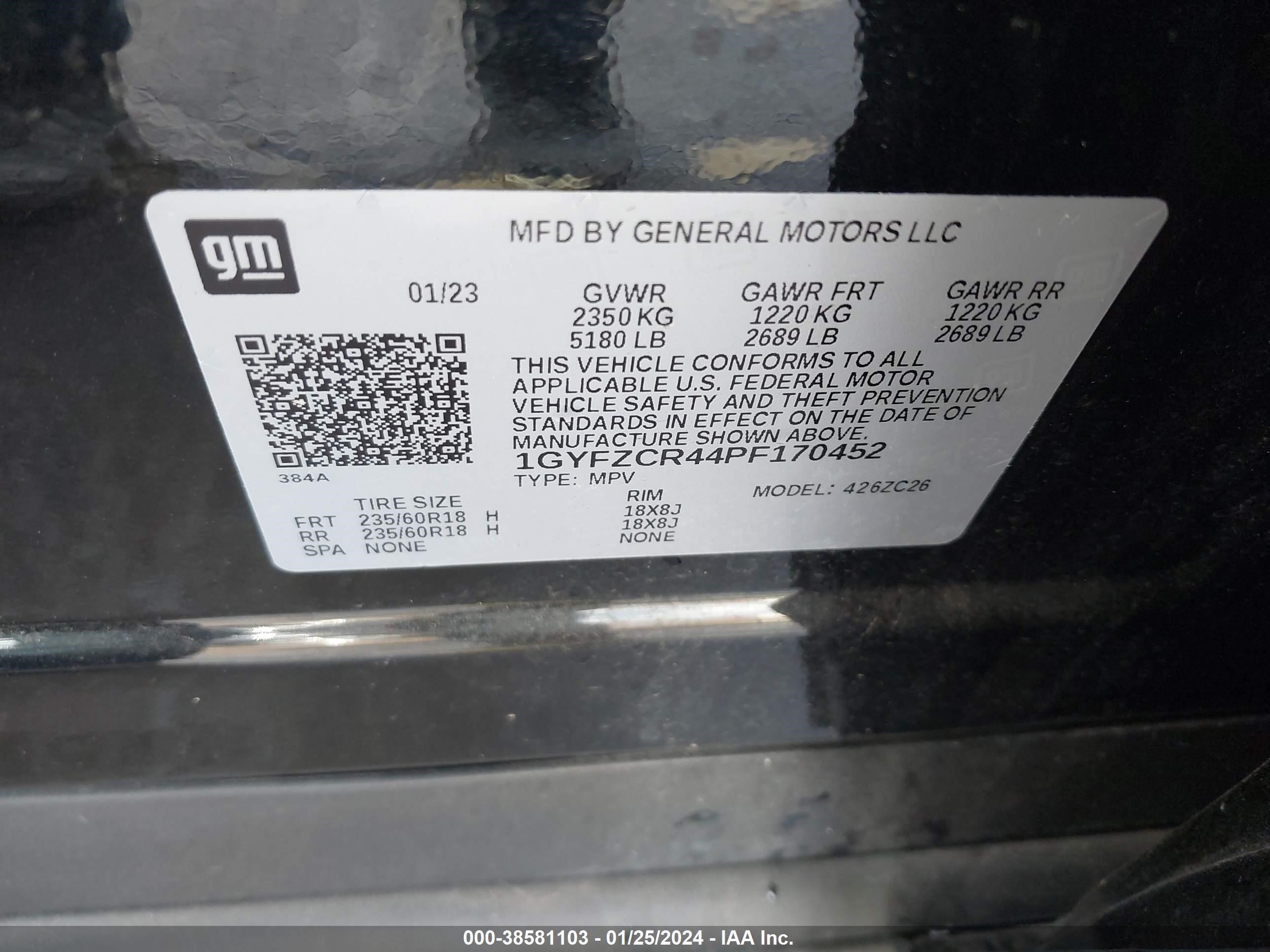 Photo 8 VIN: 1GYFZCR44PF170452 - CADILLAC XT4 