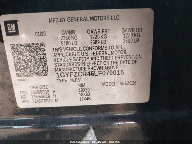 Photo 8 VIN: 1GYFZCR46LF079015 - CADILLAC XT4 