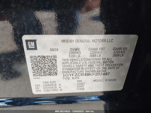 Photo 8 VIN: 1GYFZCR48KF202487 - CADILLAC XT4 