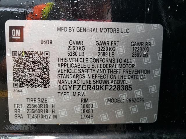 Photo 9 VIN: 1GYFZCR49KF228385 - CADILLAC XT4 PREMIU 