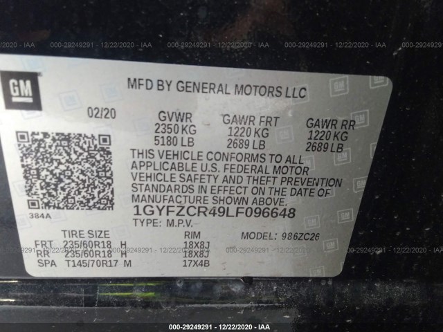 Photo 8 VIN: 1GYFZCR49LF096648 - CADILLAC XT4 