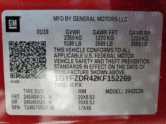 Photo 12 VIN: 1GYFZDR42KF152269 - CADILLAC XT4 