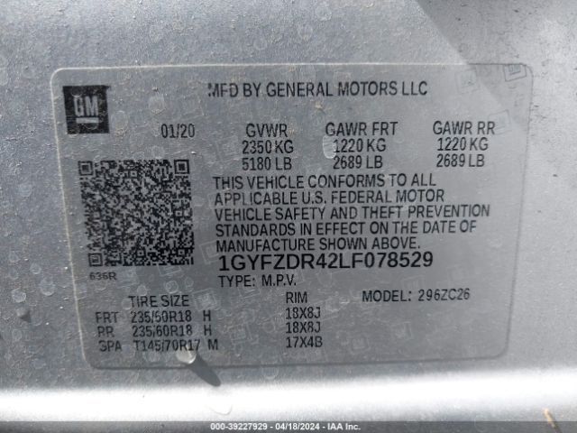 Photo 8 VIN: 1GYFZDR42LF078529 - CADILLAC XT4 