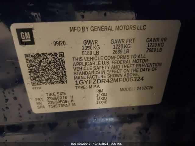 Photo 8 VIN: 1GYFZDR42MF005324 - CADILLAC XT4 