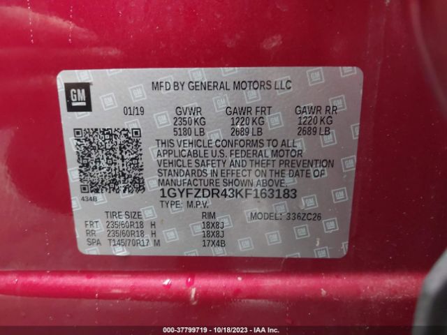 Photo 8 VIN: 1GYFZDR43KF163183 - CADILLAC XT4 