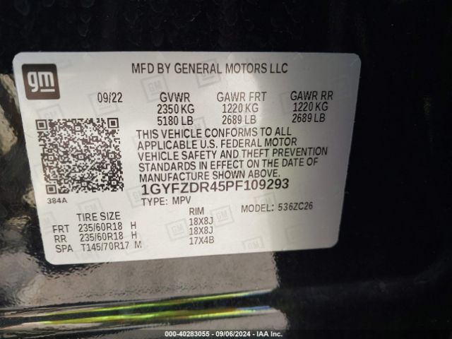 Photo 8 VIN: 1GYFZDR45PF109293 - CADILLAC XT4 