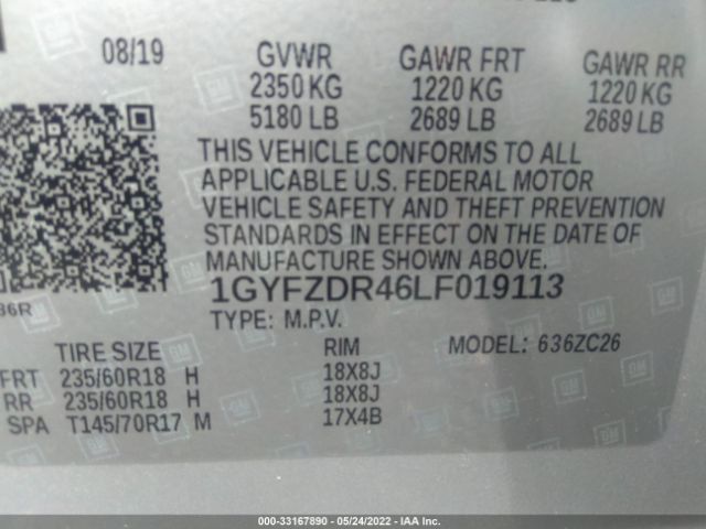 Photo 8 VIN: 1GYFZDR46LF019113 - CADILLAC XT4 