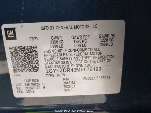 Photo 8 VIN: 1GYFZDR46MF076493 - CADILLAC XT4 