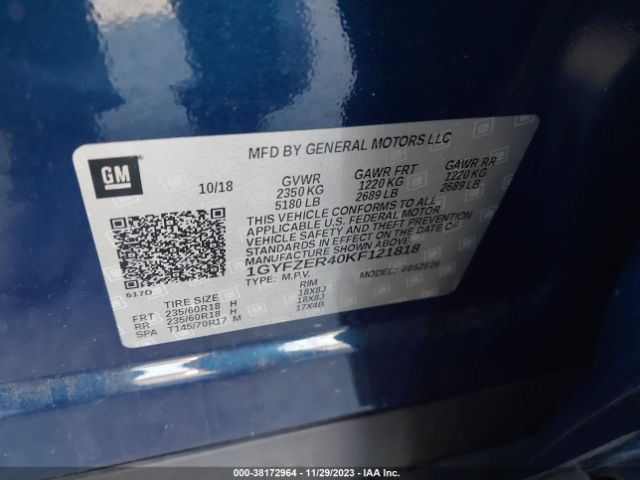 Photo 8 VIN: 1GYFZER40KF121818 - CADILLAC XT4 