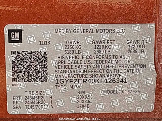 Photo 8 VIN: 1GYFZER40KF126341 - CADILLAC XT4 