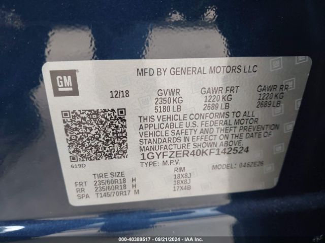 Photo 8 VIN: 1GYFZER40KF142524 - CADILLAC XT4 