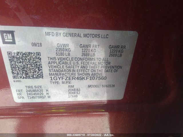 Photo 8 VIN: 1GYFZER45KF107560 - CADILLAC XT4 