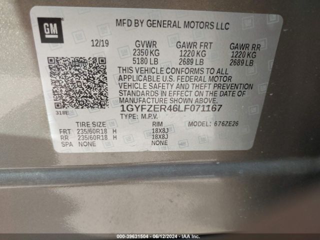 Photo 8 VIN: 1GYFZER46LF071167 - CADILLAC XT4 