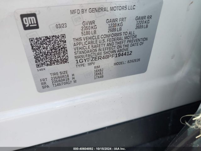 Photo 8 VIN: 1GYFZER48PF194412 - CADILLAC XT4 