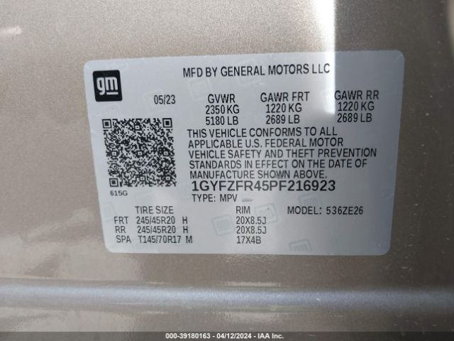 Photo 8 VIN: 1GYFZFR45PF216923 - CADILLAC XT4 