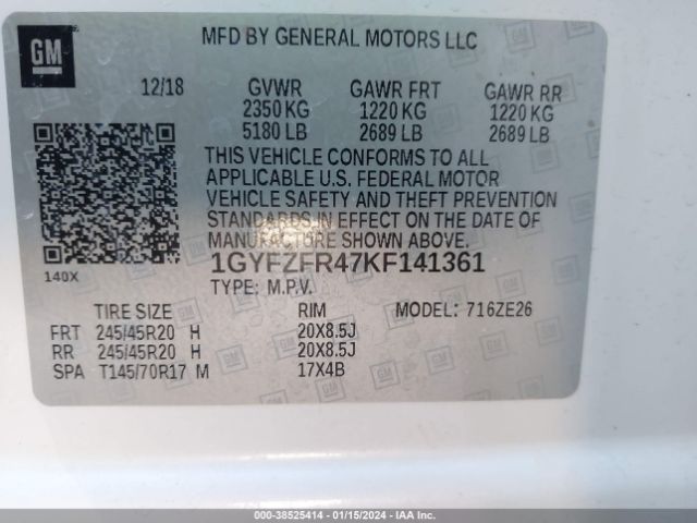 Photo 8 VIN: 1GYFZFR47KF141361 - CADILLAC XT4 