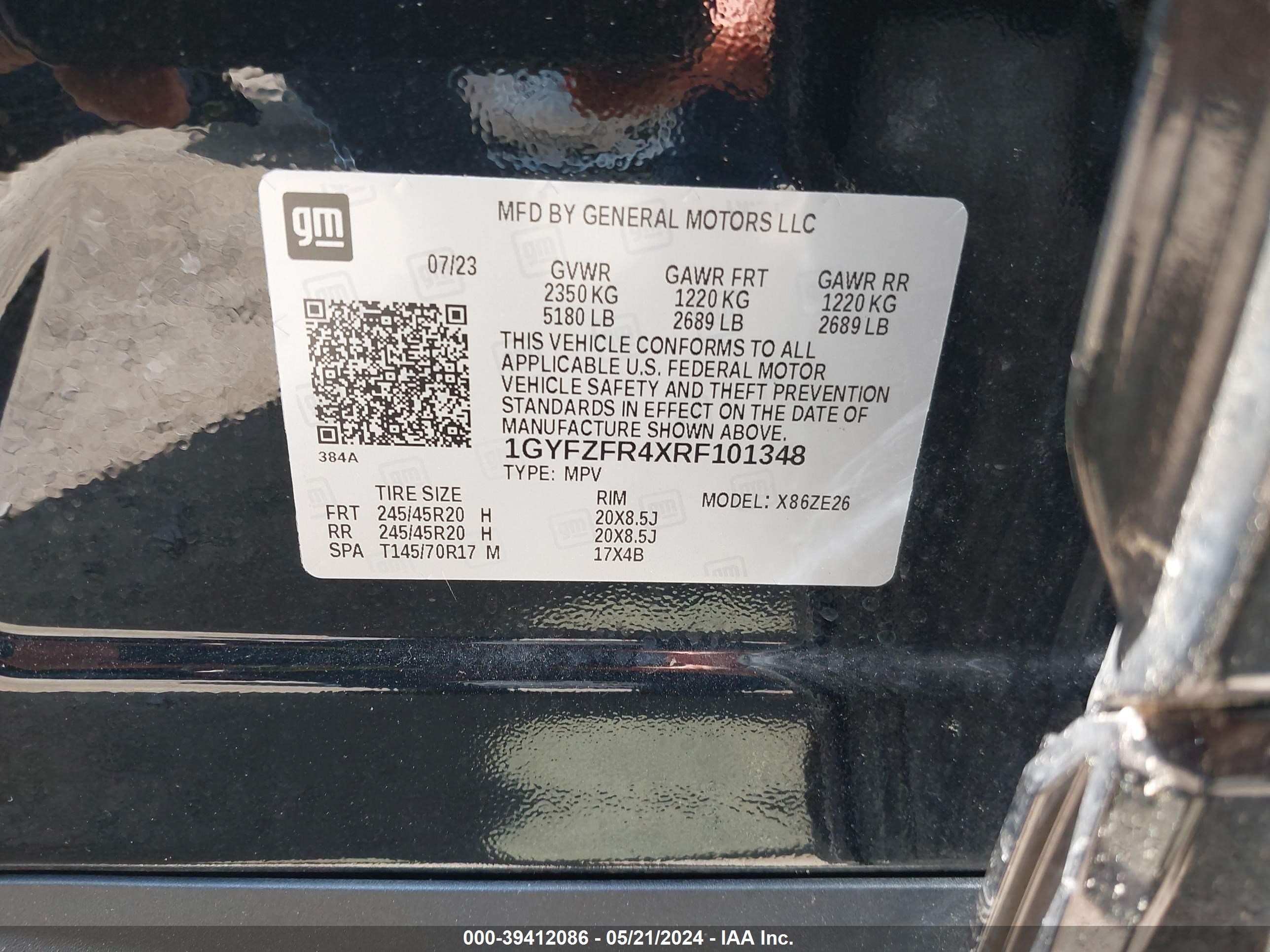 Photo 8 VIN: 1GYFZFR4XRF101348 - CADILLAC XT4 