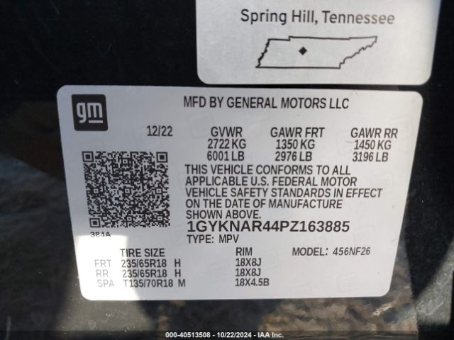 Photo 8 VIN: 1GYKNAR44PZ163885 - CADILLAC XT5 