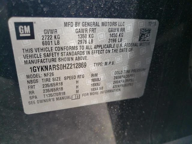 Photo 12 VIN: 1GYKNARS0HZ212869 - CADILLAC XT5 