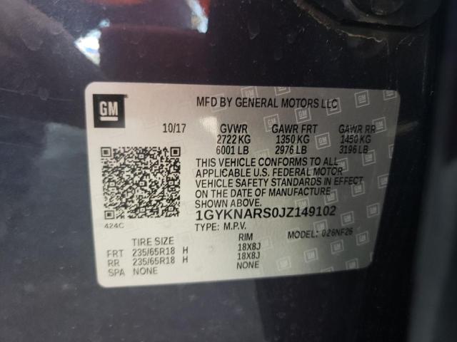 Photo 9 VIN: 1GYKNARS0JZ149102 - CADILLAC XT5 