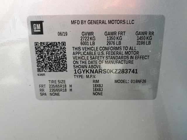 Photo 12 VIN: 1GYKNARS0KZ283741 - CADILLAC XT5 