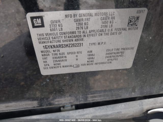 Photo 8 VIN: 1GYKNARS3HZ262231 - CADILLAC XT5 