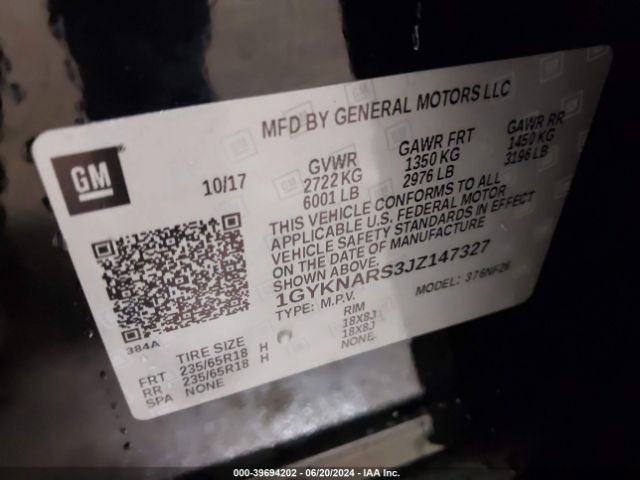 Photo 8 VIN: 1GYKNARS3JZ147327 - CADILLAC XT5 