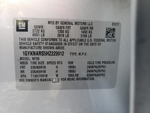 Photo 9 VIN: 1GYKNARS5HZ229912 - CADILLAC XT5 