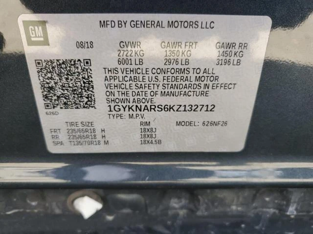 Photo 13 VIN: 1GYKNARS6KZ132712 - CADILLAC XT5 