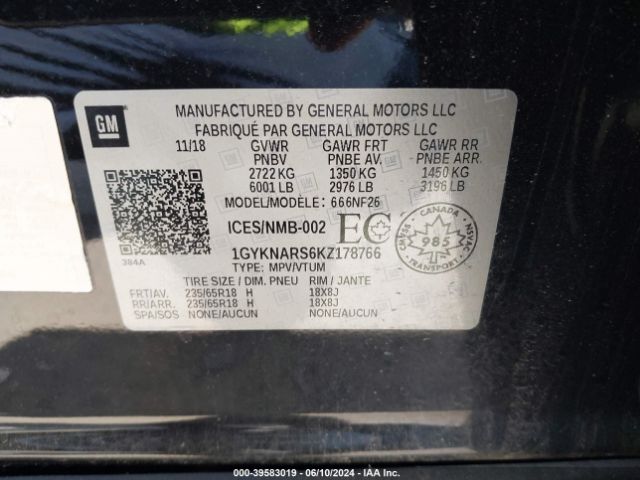 Photo 8 VIN: 1GYKNARS6KZ178766 - CADILLAC XT5 