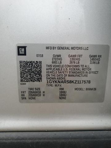 Photo 12 VIN: 1GYKNARS8KZ117578 - CADILLAC XT5 