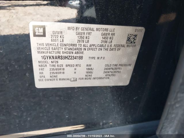 Photo 8 VIN: 1GYKNARS9HZ234188 - CADILLAC XT5 