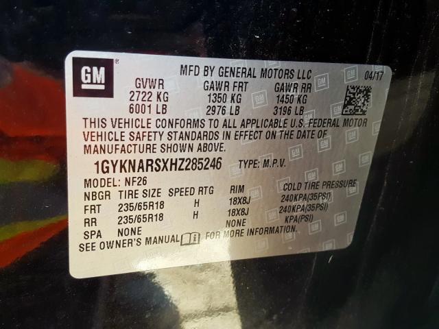 Photo 9 VIN: 1GYKNARSXHZ285246 - CADILLAC XT5 