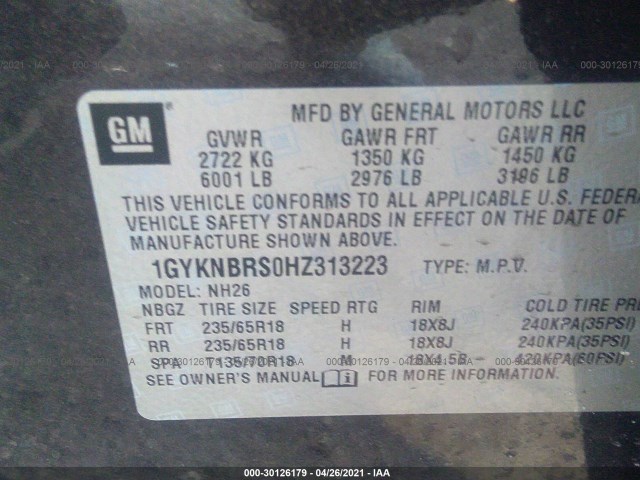 Photo 8 VIN: 1GYKNBRS0HZ313223 - CADILLAC XT5 