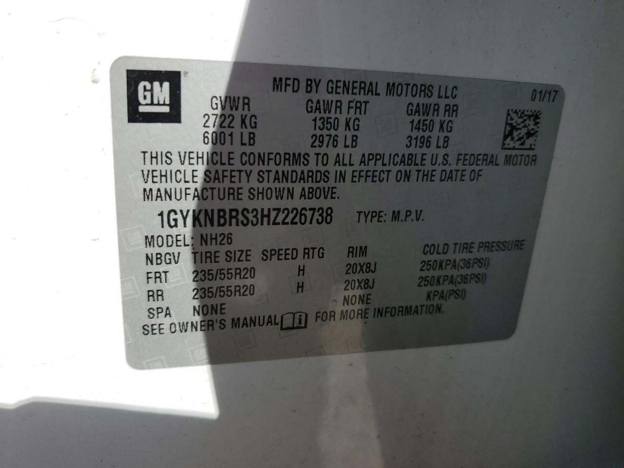 Photo 11 VIN: 1GYKNBRS3HZ226738 - CADILLAC XT5 