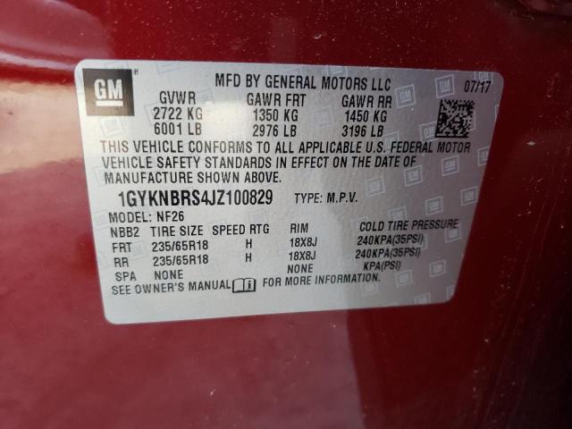 Photo 12 VIN: 1GYKNBRS4JZ100829 - CADILLAC XT5 