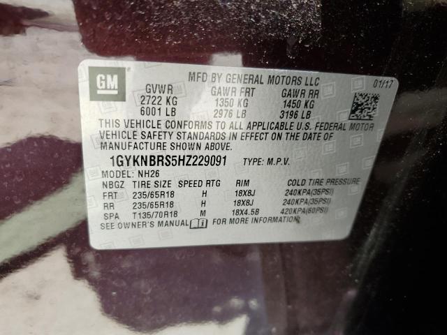 Photo 12 VIN: 1GYKNBRS5HZ229091 - CADILLAC XT5 