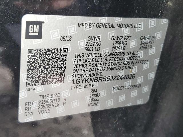 Photo 12 VIN: 1GYKNBRS5JZ244826 - CADILLAC XT5 